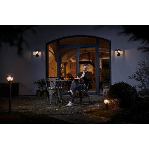 Applique et plafonnier LED LEDVANCE, luminaire pour applications extérieures, culot E27, capteur de lumière du jour et de mouvement intégrés, Endura Classic Trad Up Sens - Image 5