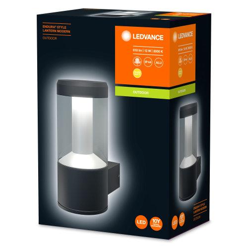 LEDVANCE Applique et plafonnier LED, lumière pour applications extérieures, blanc chaud, 176,0 mm x 110,0 mm x 240,0 mm, LANTERNE DE STYLE ENDURA MODERNE - Image 3