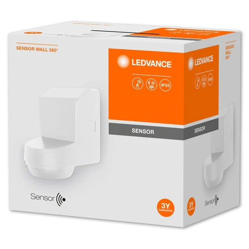 LEDVANCE Sensor Capteur de mouvement et de lumière mural 360 degrés blanc - Image 3
